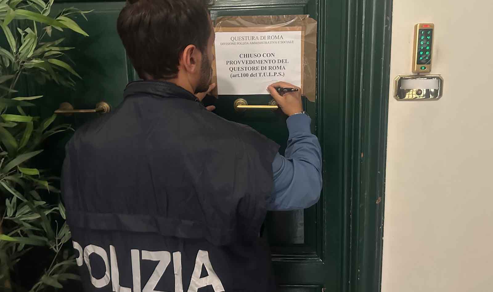 Roma, chiusura struttura irregolare