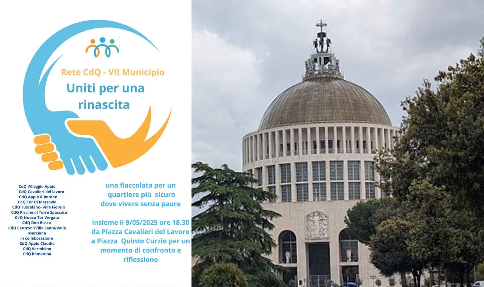 Roma fiaccolata VII Municipio