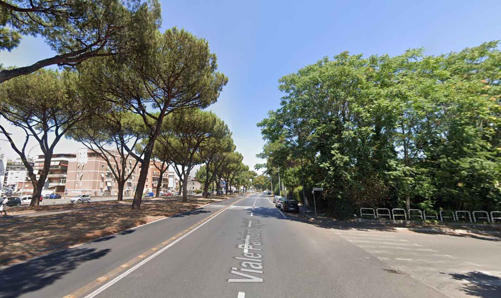 Roma, incidente in viale Palmiro Togliatti