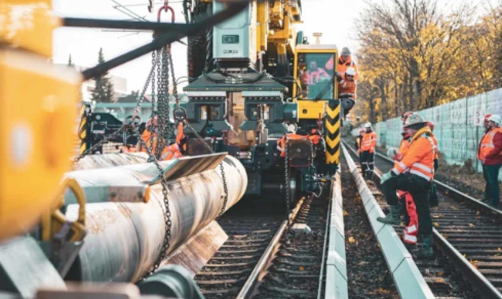 Lavori ferroviari a Roma