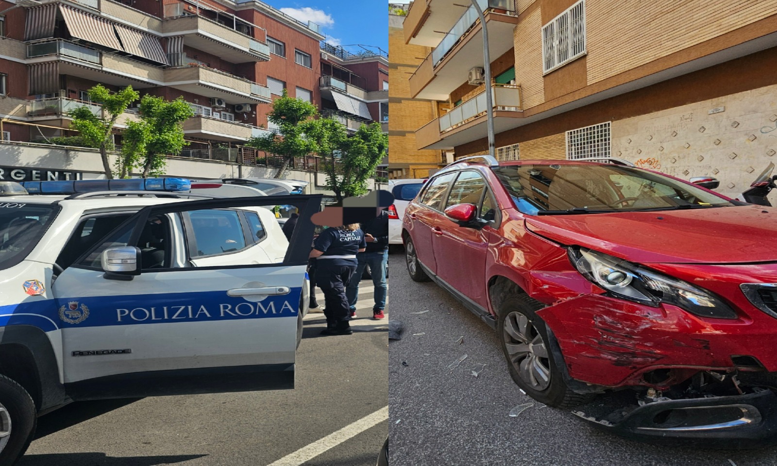 Si schianta contro diverse auto a Talenti a Roma