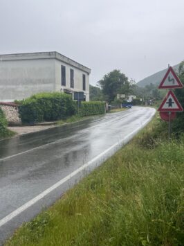 Segni: il punto dove è avvenuto l'incidente dove è morta Roberta Centi, 63 anni