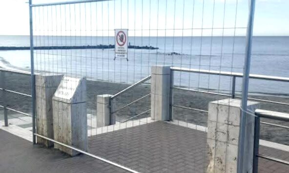 recinzioni spiaggia Ostia Ponente
