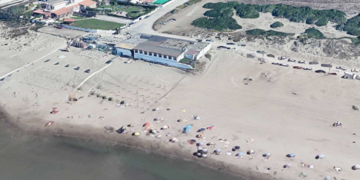 Ardea,il litorale di San Lorenzo, foto Google Maps
