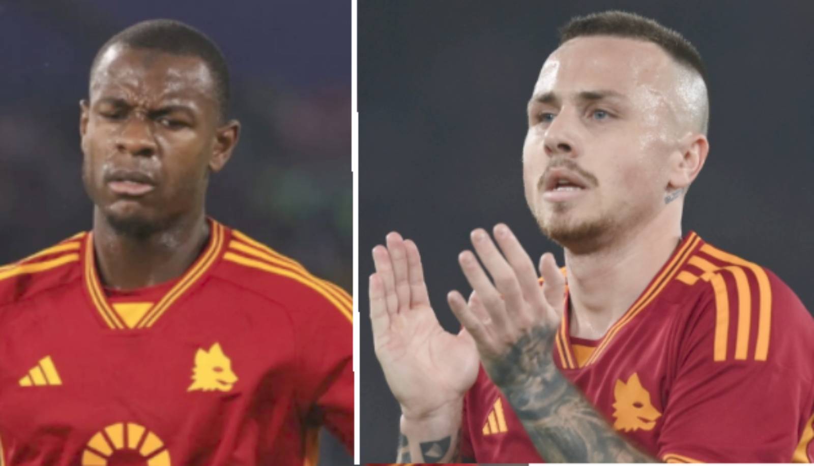 Roma, da sinistra Ndicka e Angelinho