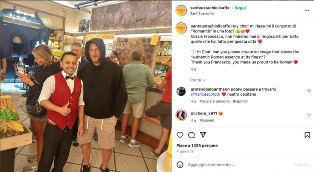 Bar SantEustachio - Francesco Totti