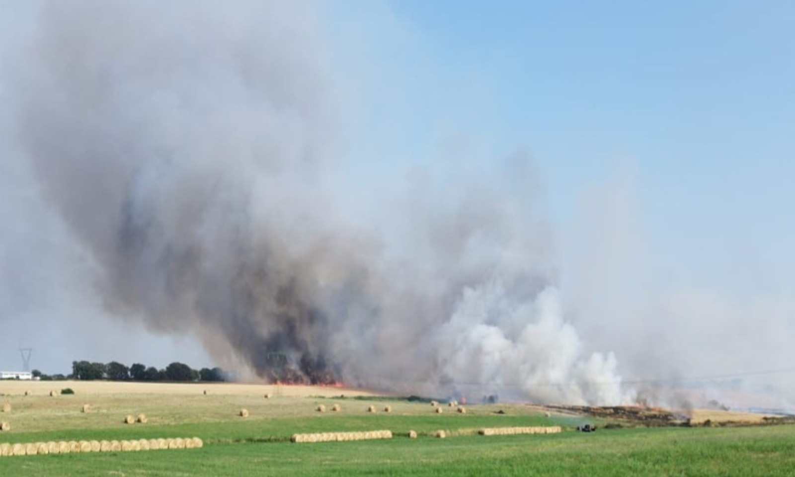 Incendio a Cesano