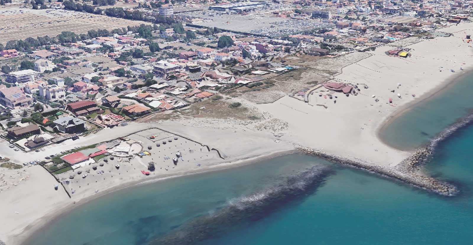 Fregene, stabilimento vip, stangata in arrivo da 23mila euro, foto Google Maps