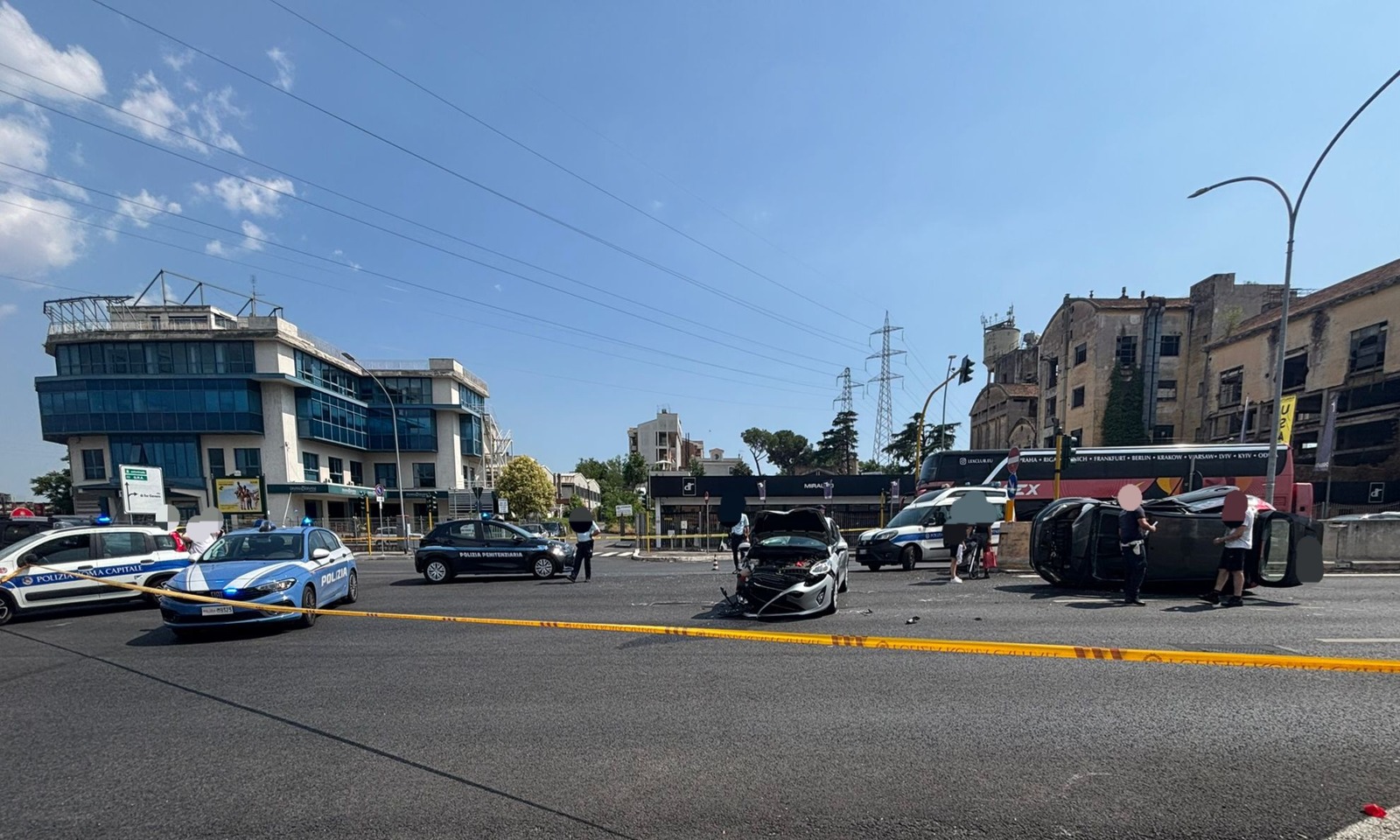 Grave incidente sulla via Tiburtina a Roma