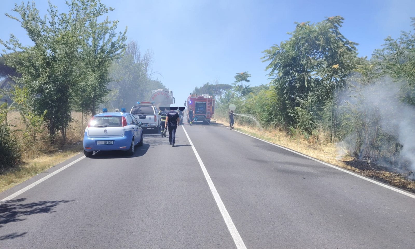 Incendio a Torricola