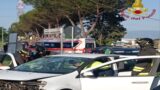 Capena, grave incidente stradale tra 3 veicoli: 3 persone in codice rosso (FOTO)