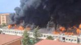Viterbo, maxi incendio alla Facoltà di Agraria dell’Università della Tuscia: edificio evacuato