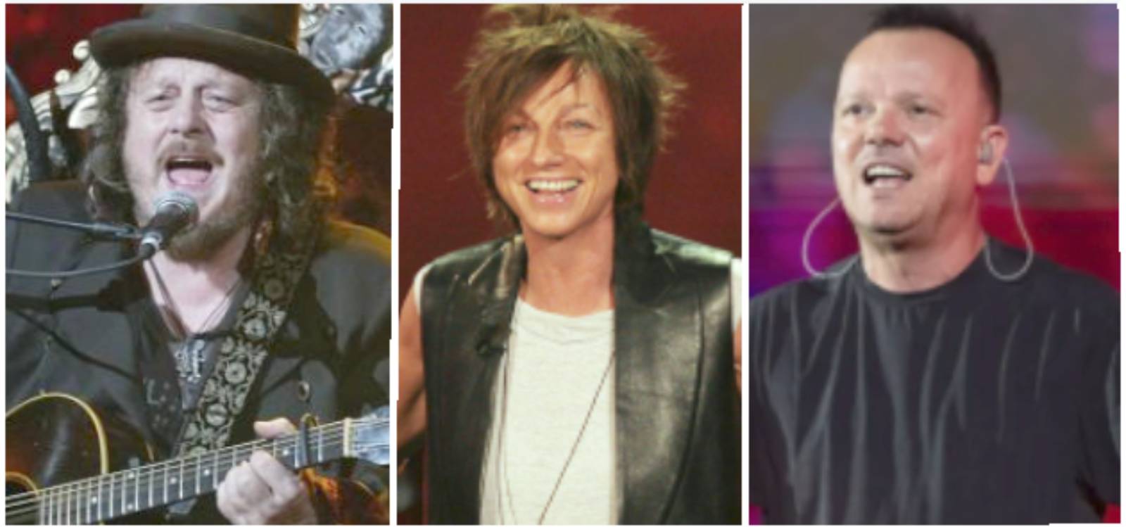 Roma, da sinistra Zucchero, Gianna Nannini e Gigi D'Alessio