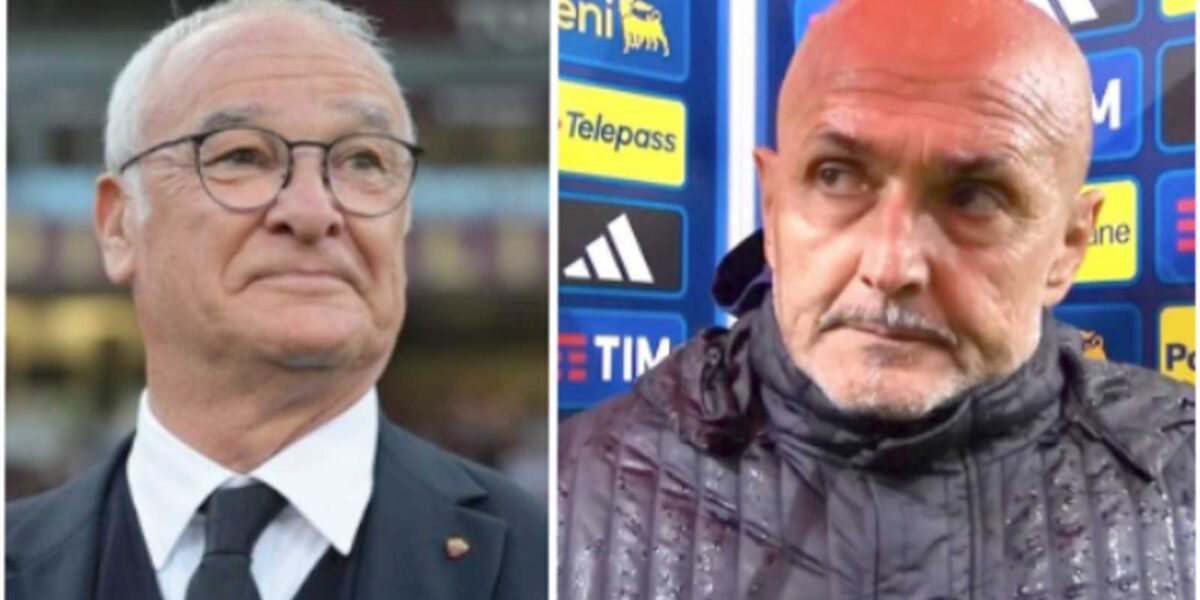 Da sinistra, Claudio Ranieri e Luciano Spalletti