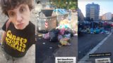 Roma, rifiuti al Quadraro, la denuncia ironica di Lucia Ocone: “Dice che è? Monnezzò!”