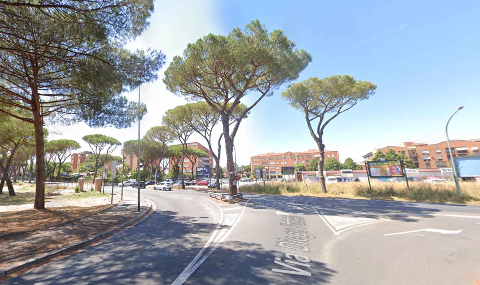 Roma, Via Diego Fabbri incrocio Nomentana