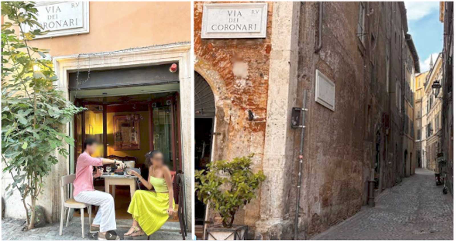 Roma, lo storico e noto ristorante di via dei Coronari