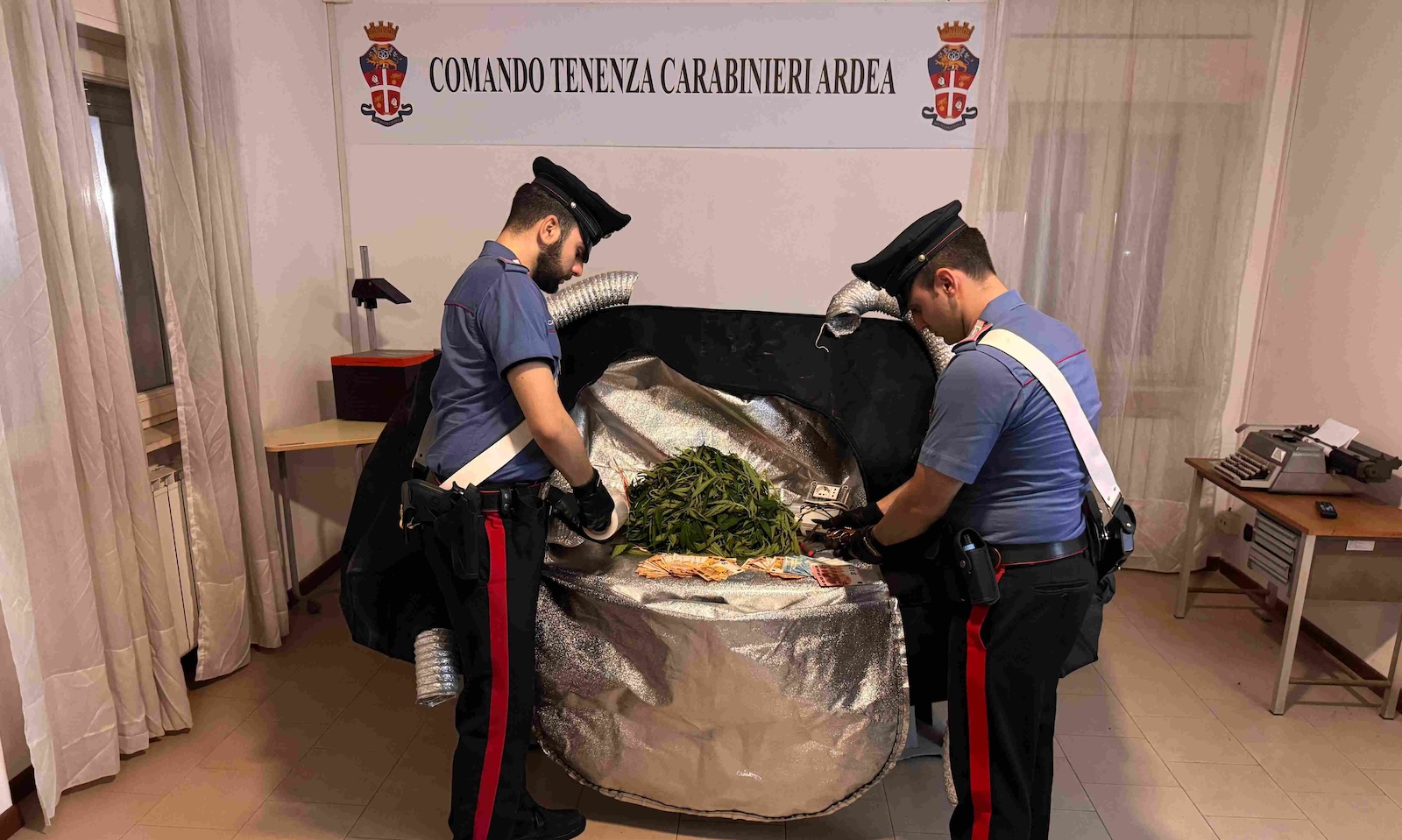Serra scoperta dai carabinieri
