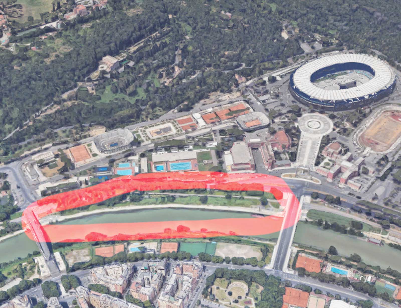 Roma, l'area sulle sponde del Tevere contesa tra due associazioni