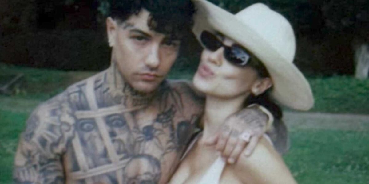 Roma,Tony Effe e Giulia De Lellis al Baby shower per Priscilla sull'Appia Antica