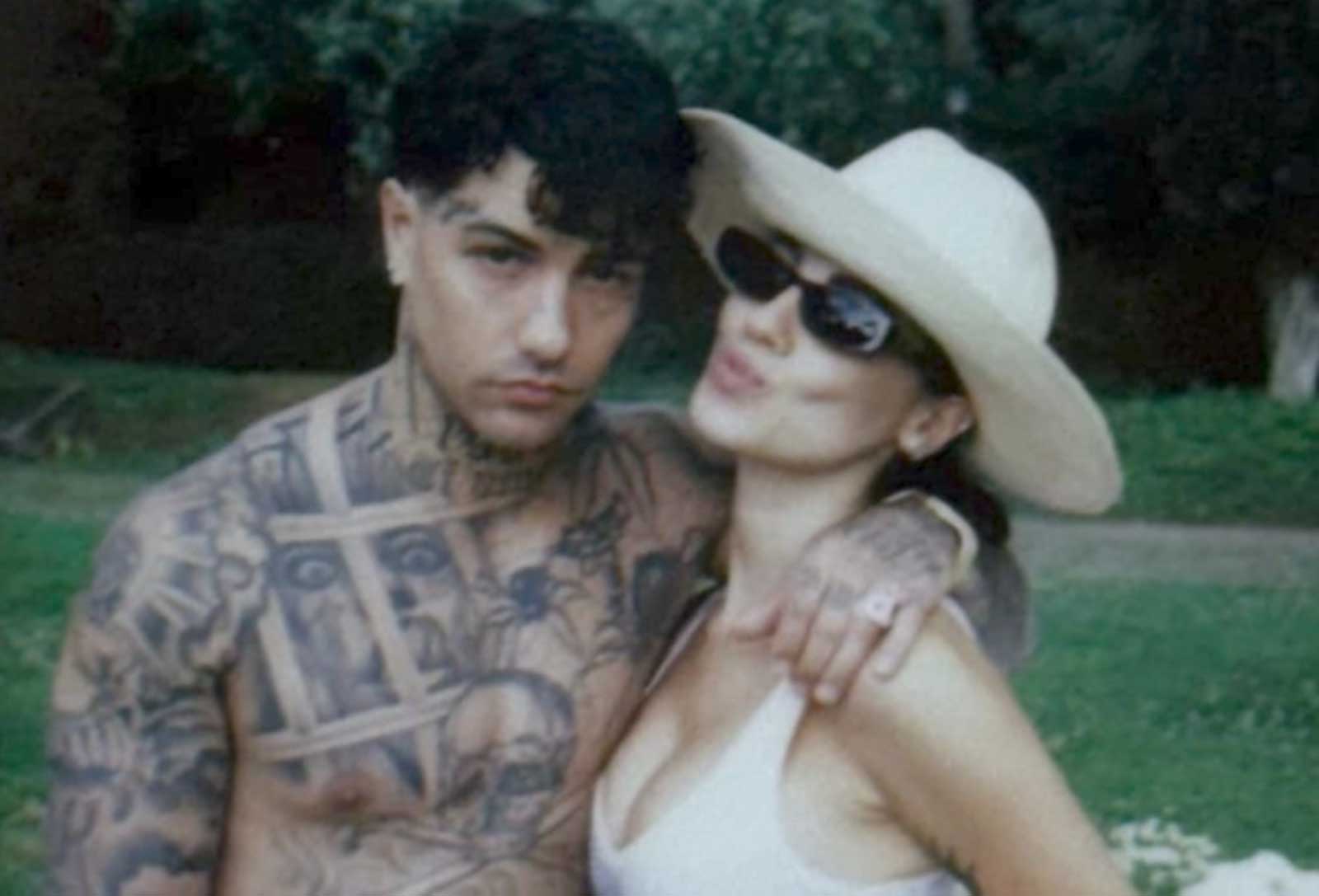 Roma,Tony Effe e Giulia De Lellis al Baby shower per Priscilla sull'Appia Antica