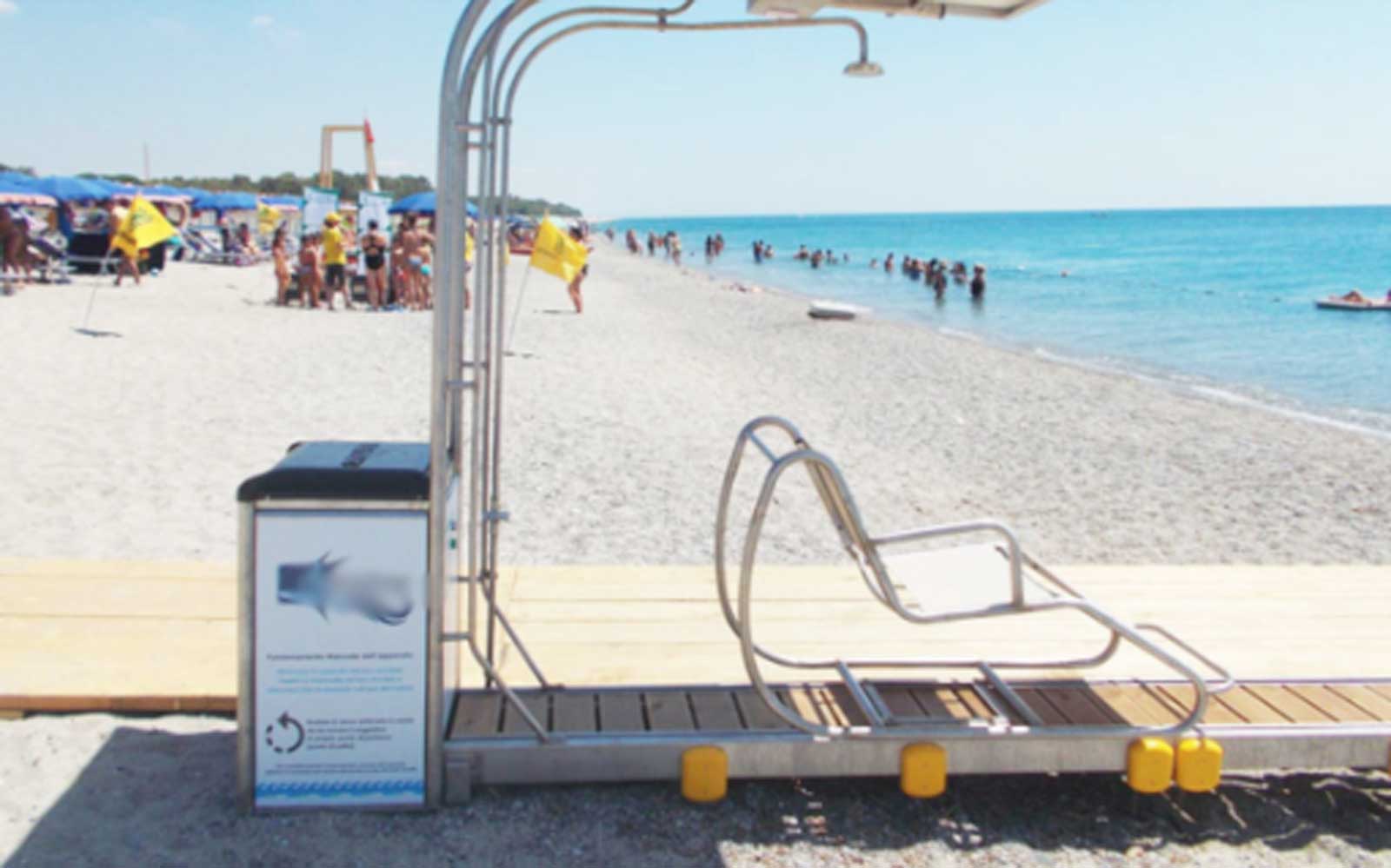 Una spiaggia inclusive, come quella che sta per sorgere a Torvaianica