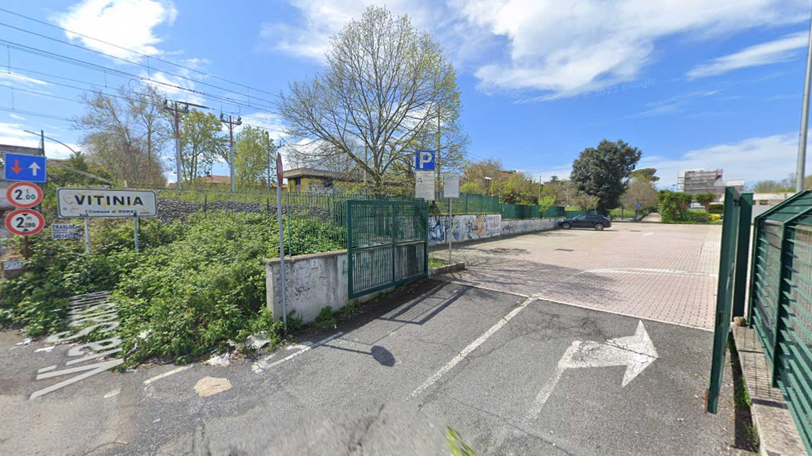 Vitinia, il parcheggio di scambio che costerà caro al Campidoglio, foto Google Maps