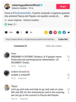 commenti Gualtieri Referendum