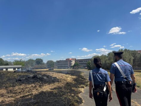 Incendio a Cesano