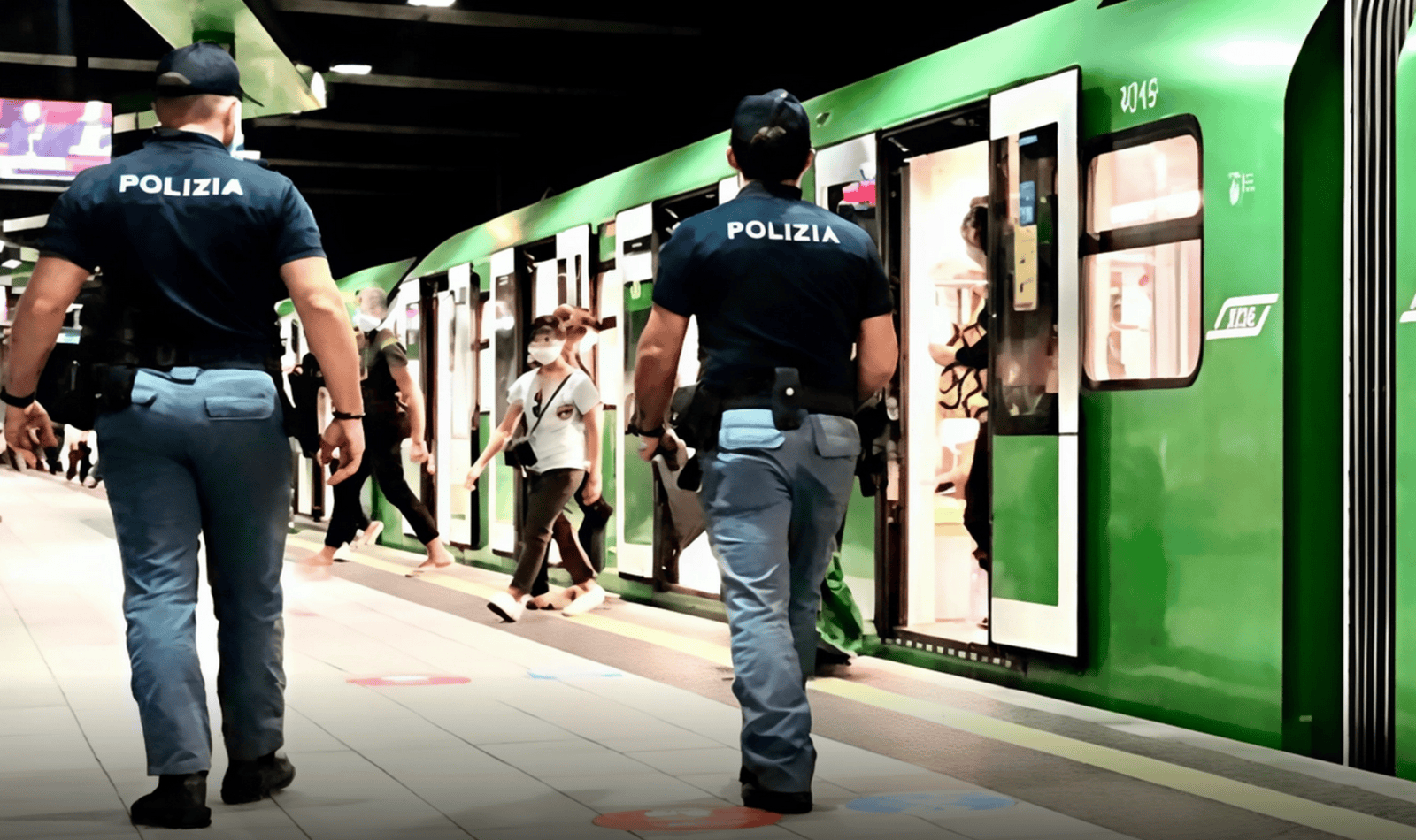 Polizia in metro