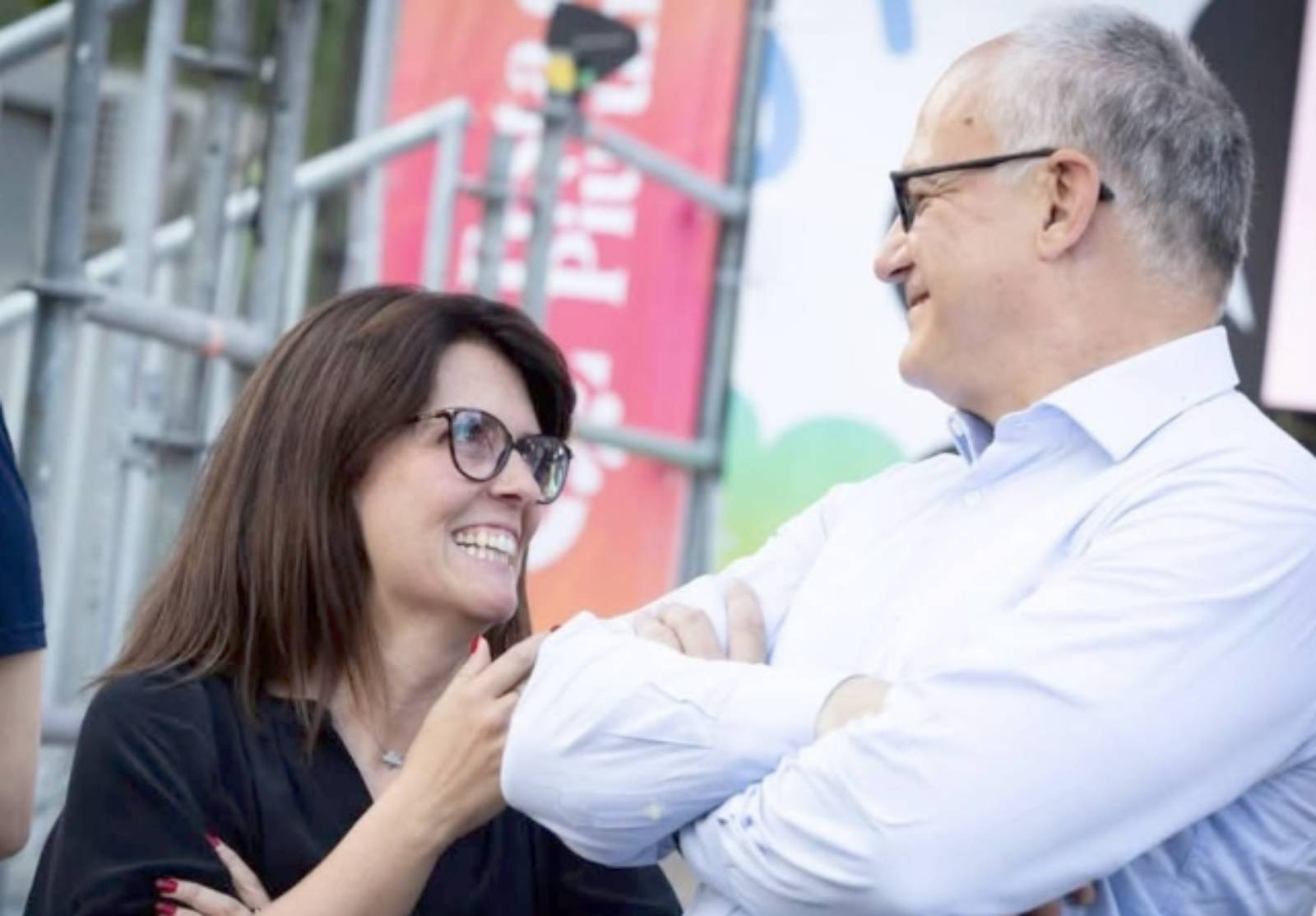 Roma, da sinistra Giulia tempeste e il sindaco Roberto Giualtieri