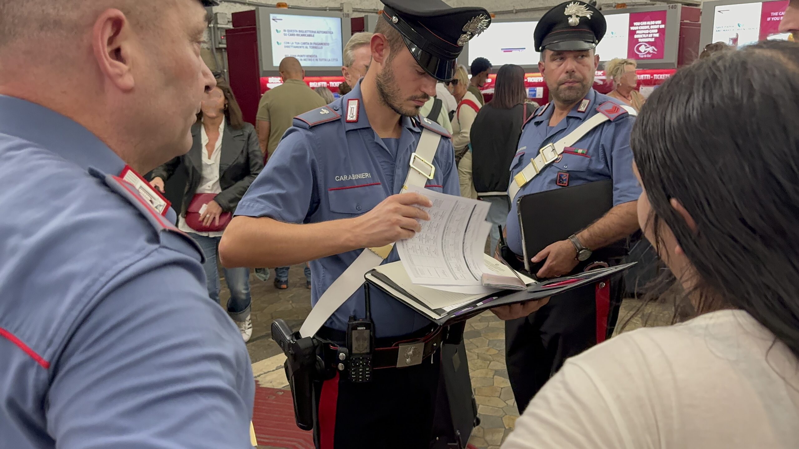 I controlli dei Carabinieri nel centro storico