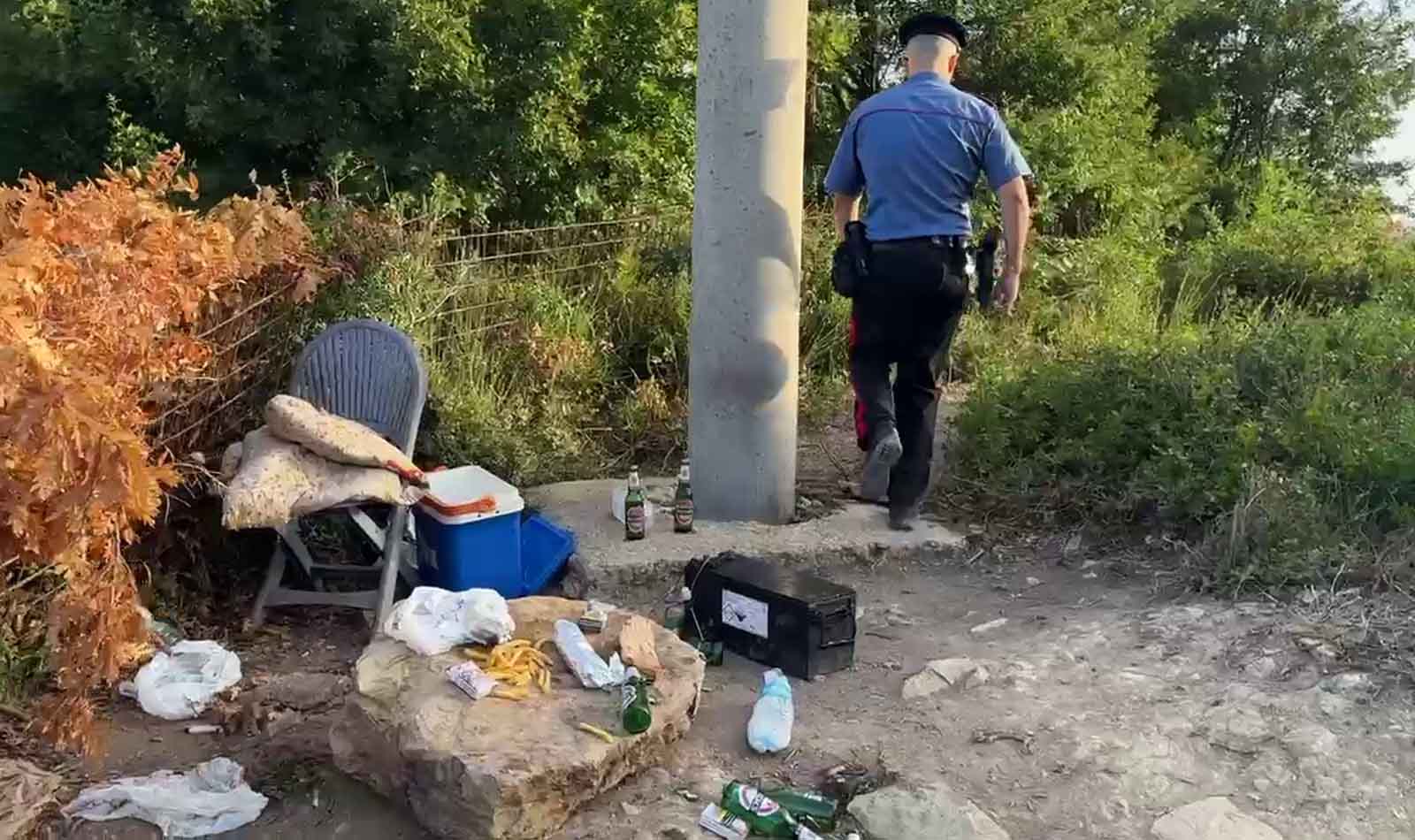 Cerveteri, takeaway della droga nel bosco