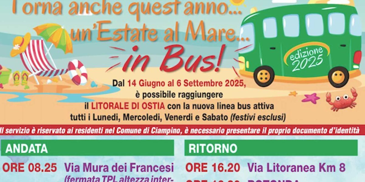 Ciampino, via al bus navetta per Ostia