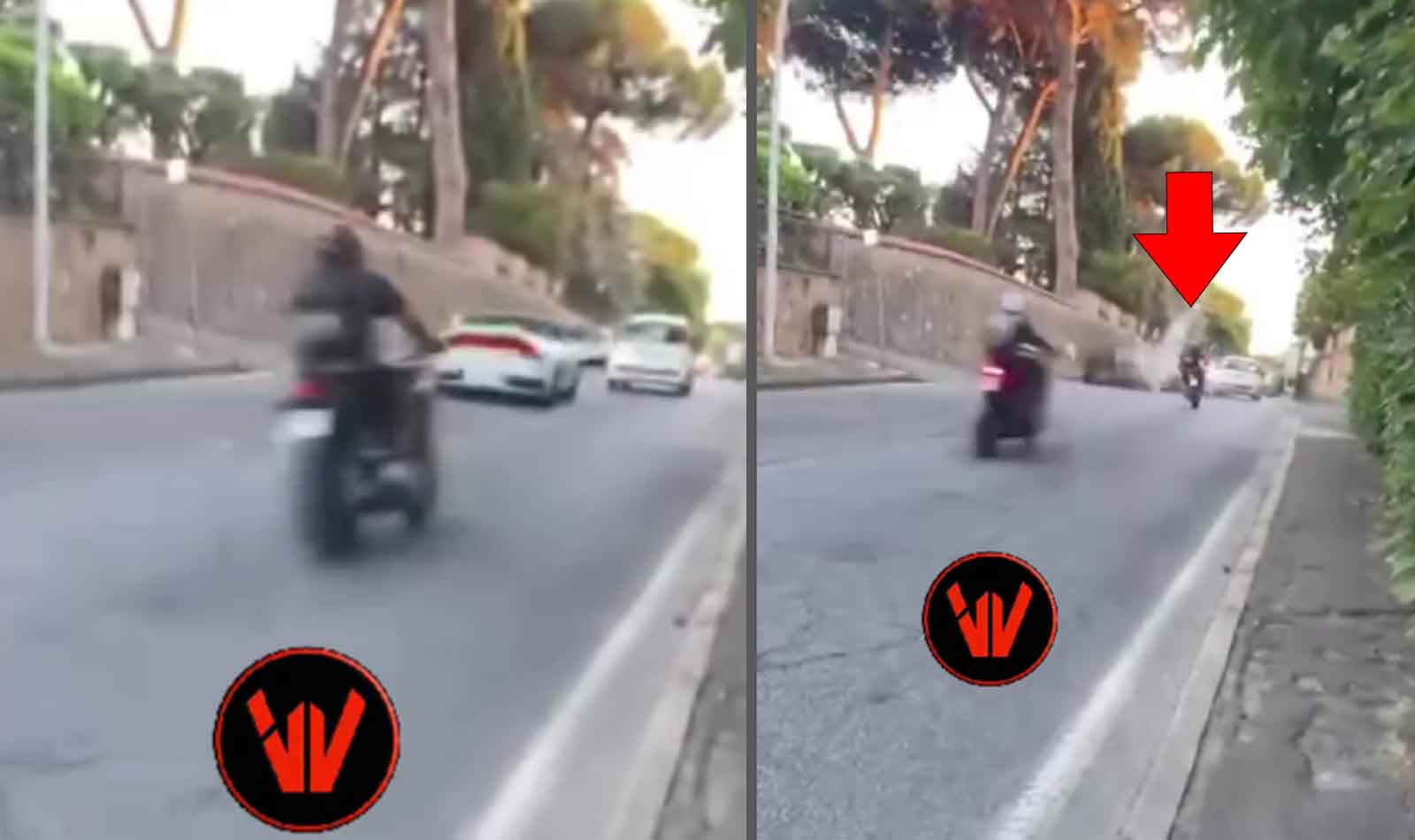 Corse clandestine a Marino Porsche contro auto