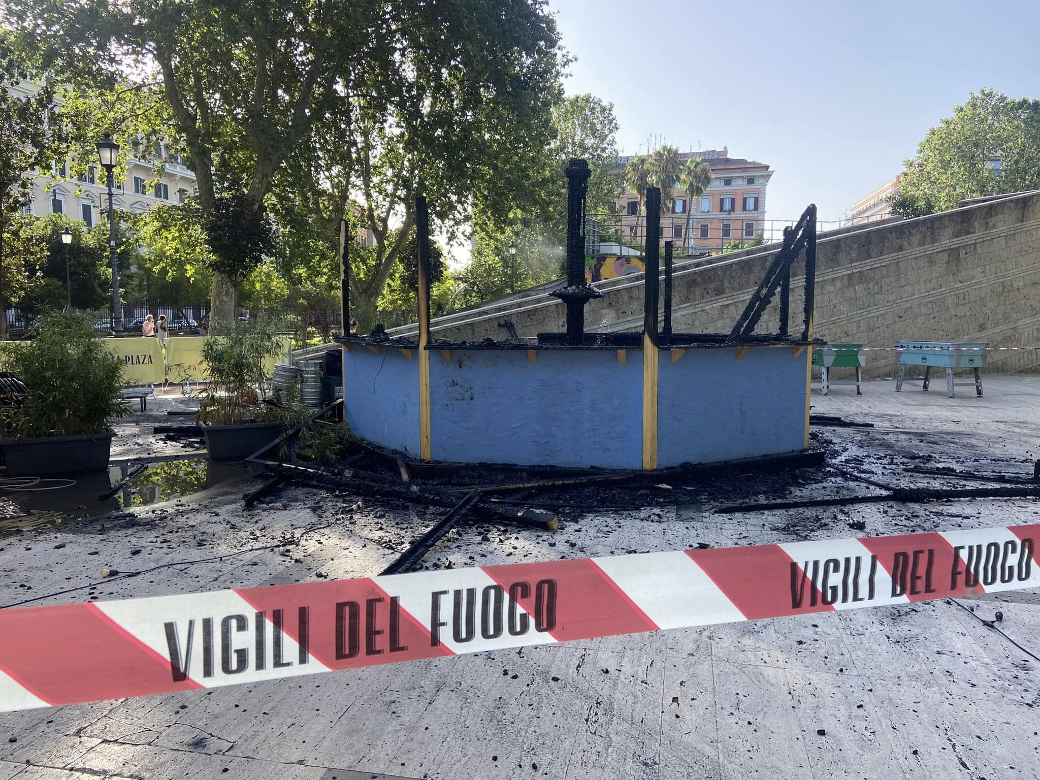 Incendio Chiosco Esquilino