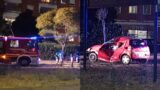Roma, grave incidente stradale a Vigne Nuove: 29enne in codice rosso, vigili del fuoco sul posto (FOTO)