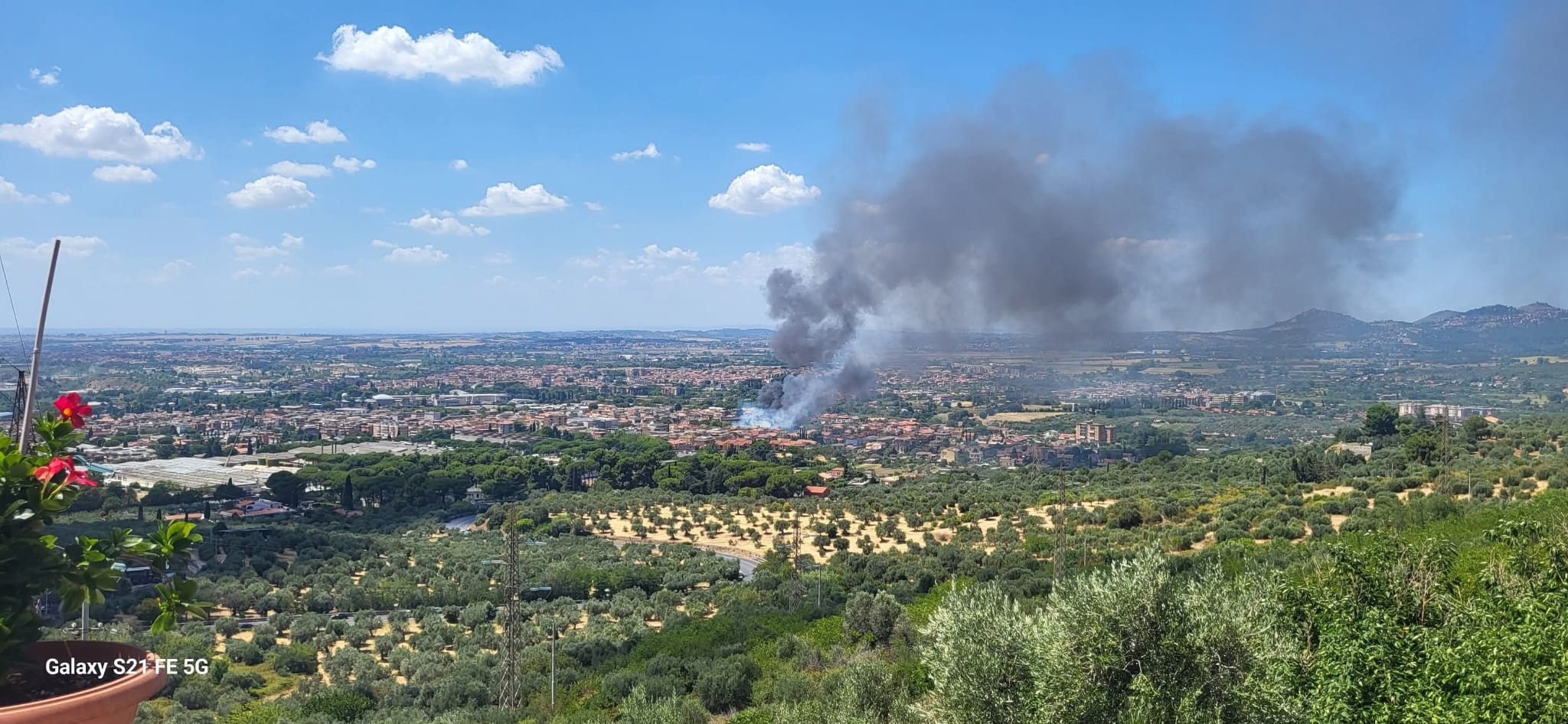 Incendio a Tivoli