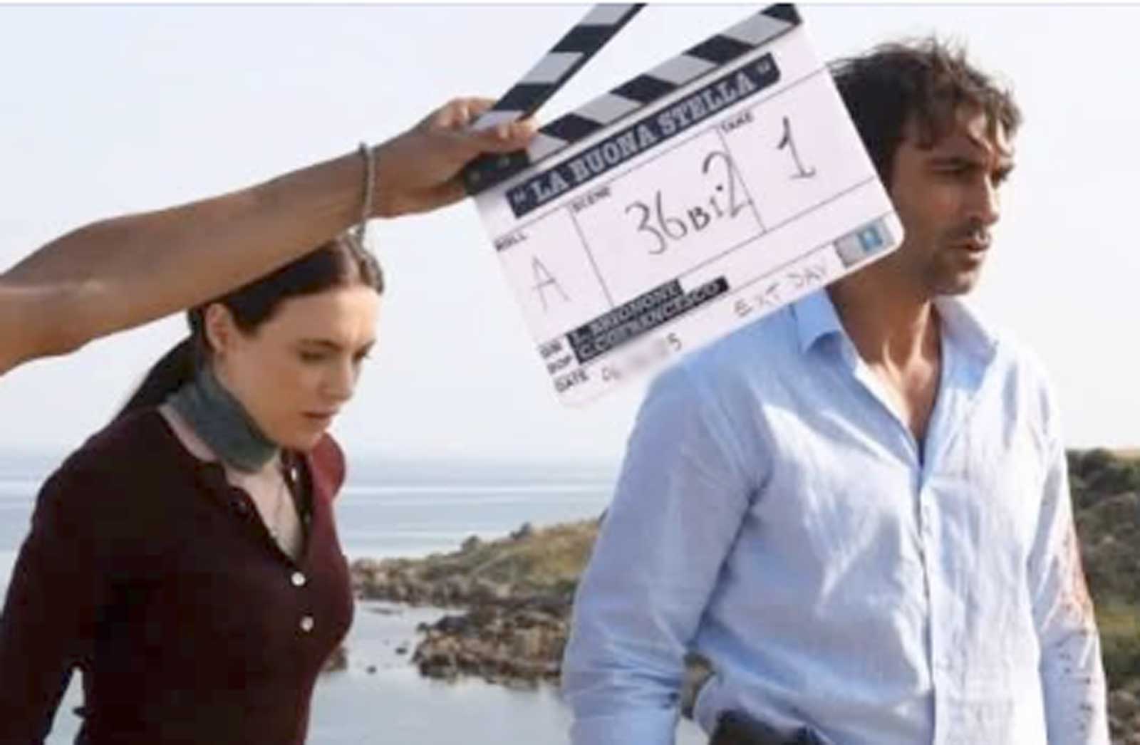 Riprese della fiction Rai La Buona Stella, foto Gruppo Facebook 'Post di Fiction e Serie Tv'