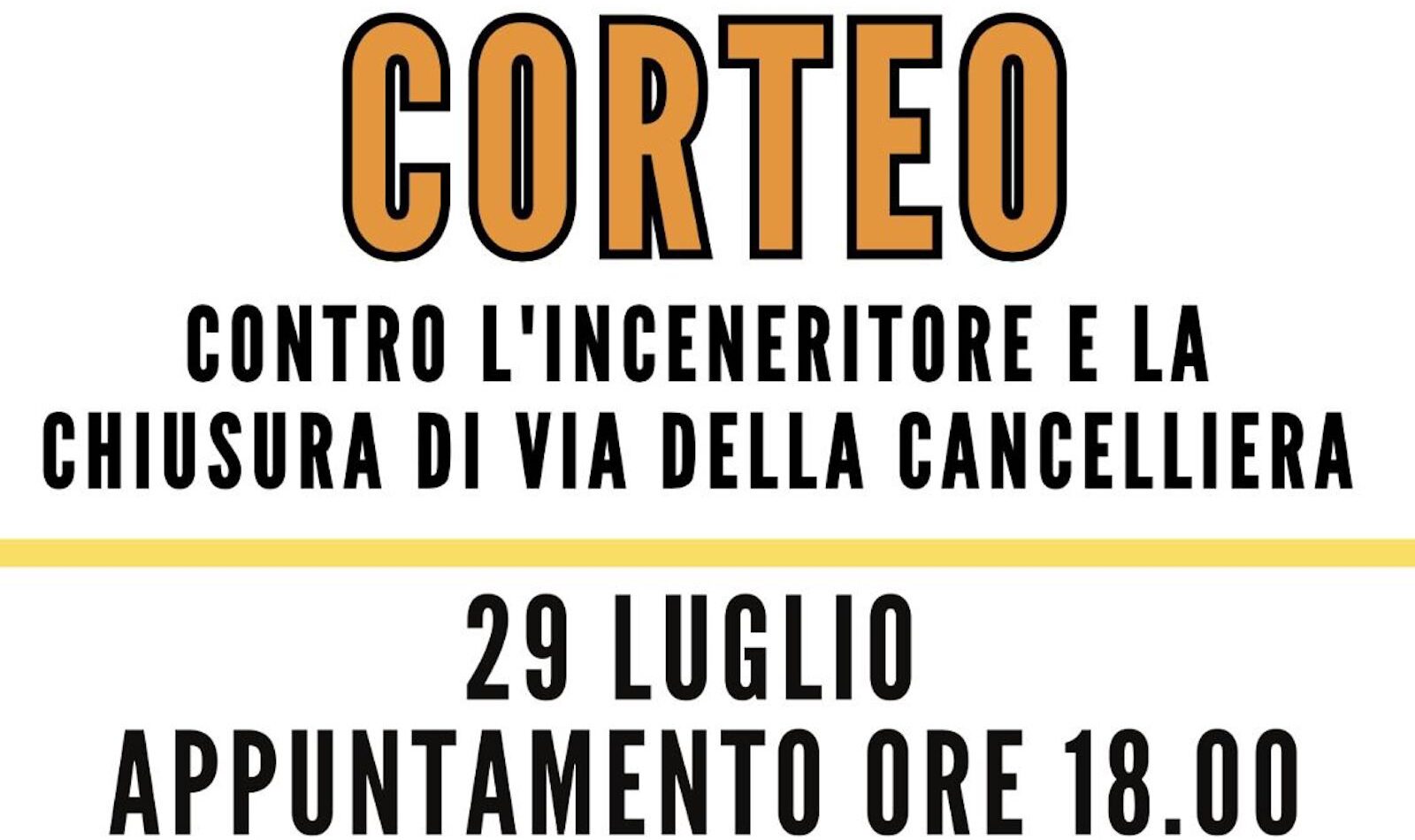 “NO” all’inceneritore di Santa Palomba
