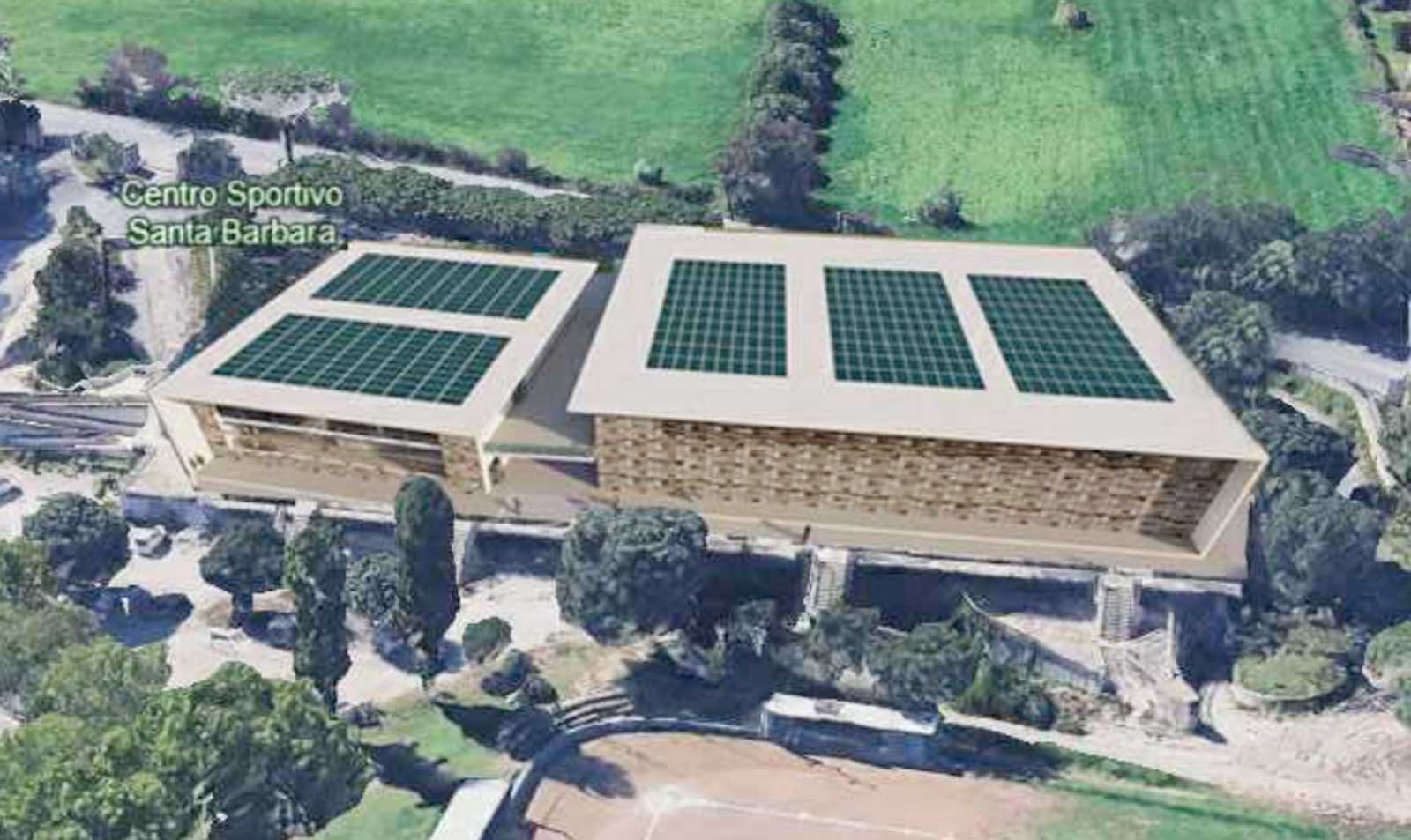 Nettuno, come sarà il nuovo palazzetto dello Sport, rendering del Comune
