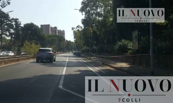 Roma, Eur Via dell'Oceano Atlantico pista ciclabile cantiere