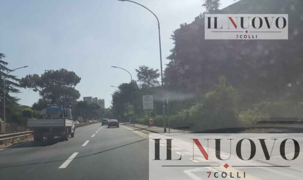 Roma, Via dell'Oceano Atlantico pista ciclabile cantiere