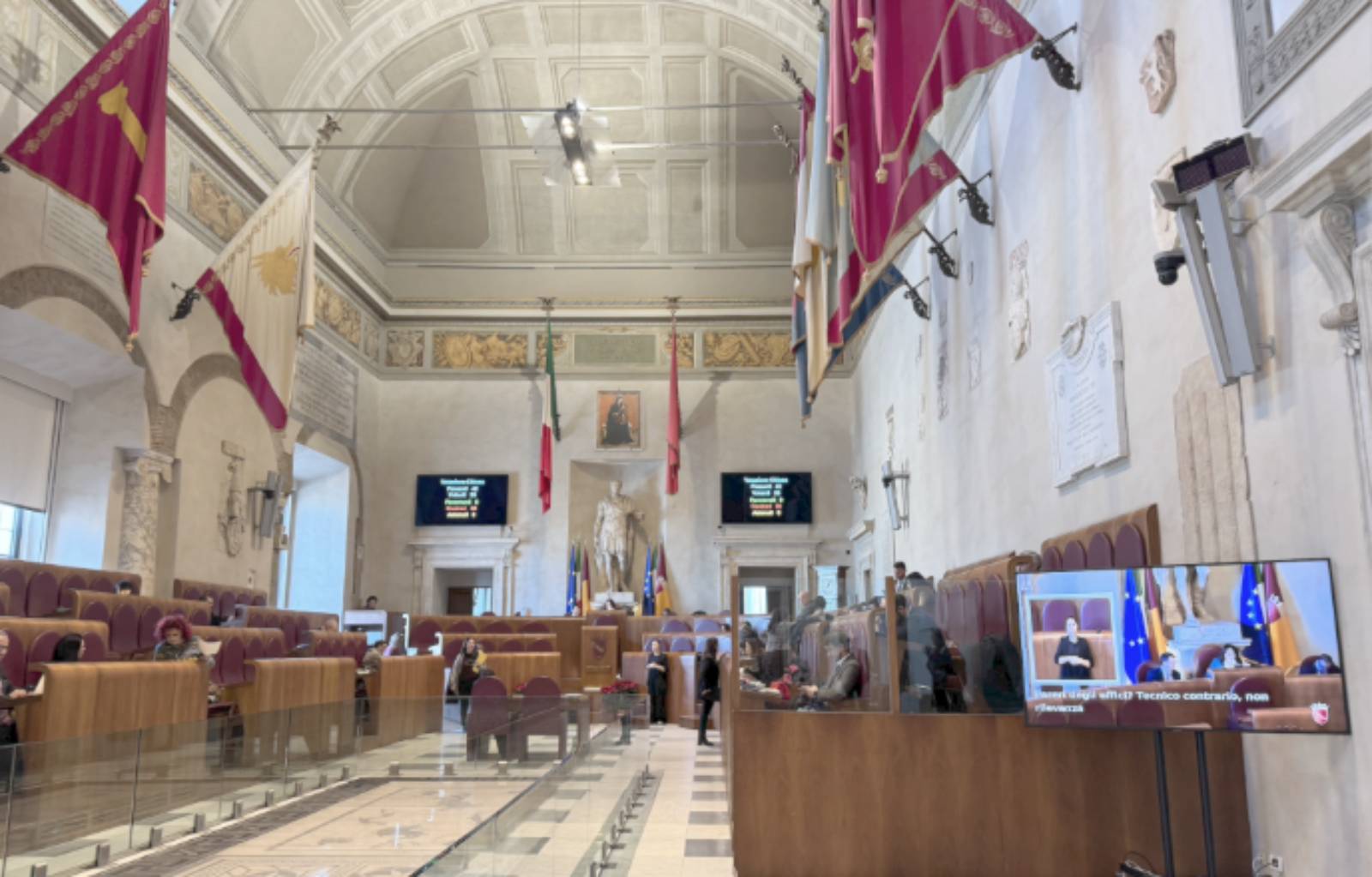 Roma, l'aula Giulio Cesare
