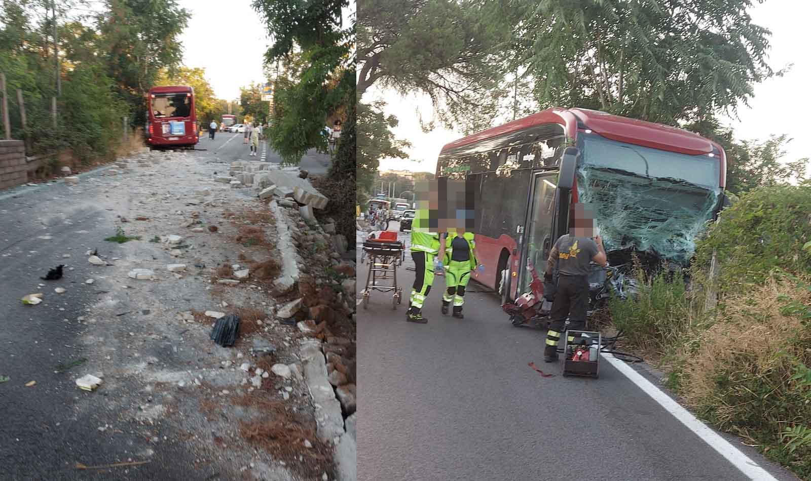 Roma, incidente in via di Tor Cervara
