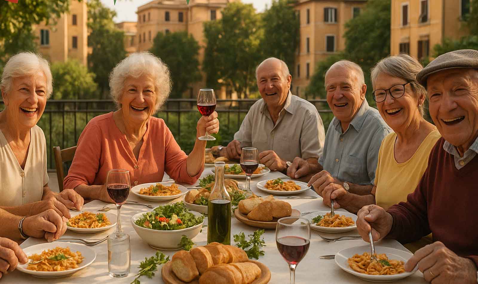 Roma, pranzo di Ferragosto al VII Municipio