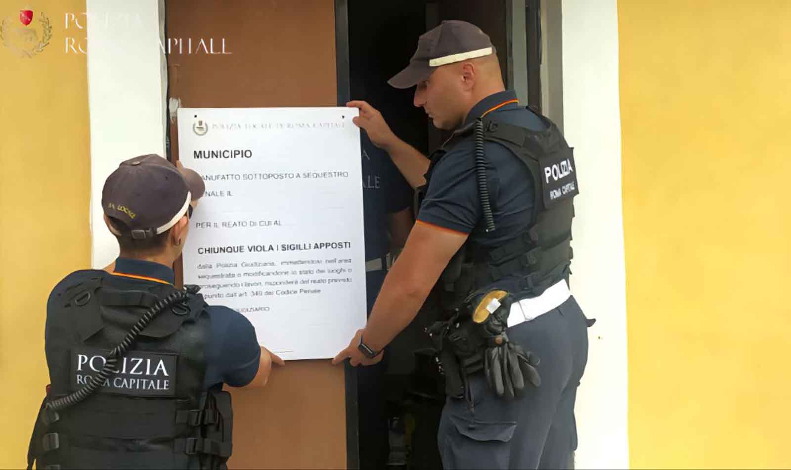 Roma, sgombero casolare abusivo Portuense