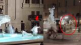 Roma, Piazza Navona violata dai turisti: entrano nelle fontane per un selfie