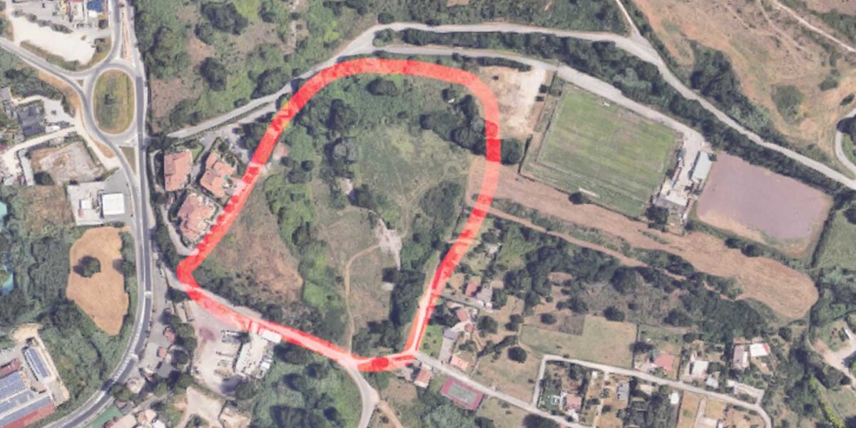 Tivoli, l'area delle case abortite, foto Google Maps