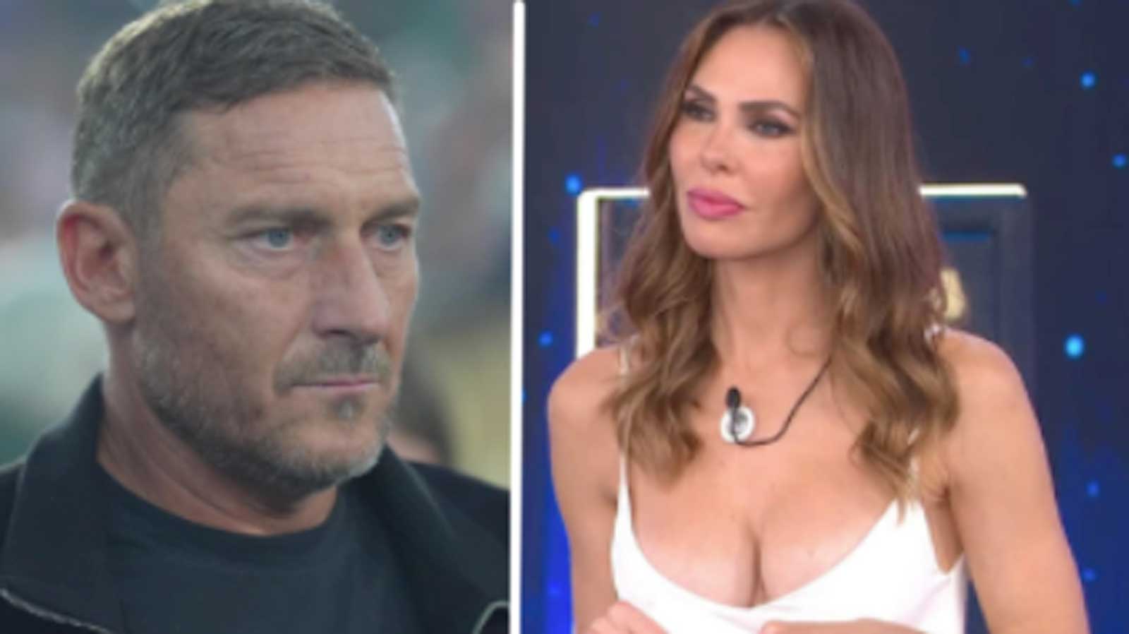 Da sinistra, Totti e la ex moglie Ilary